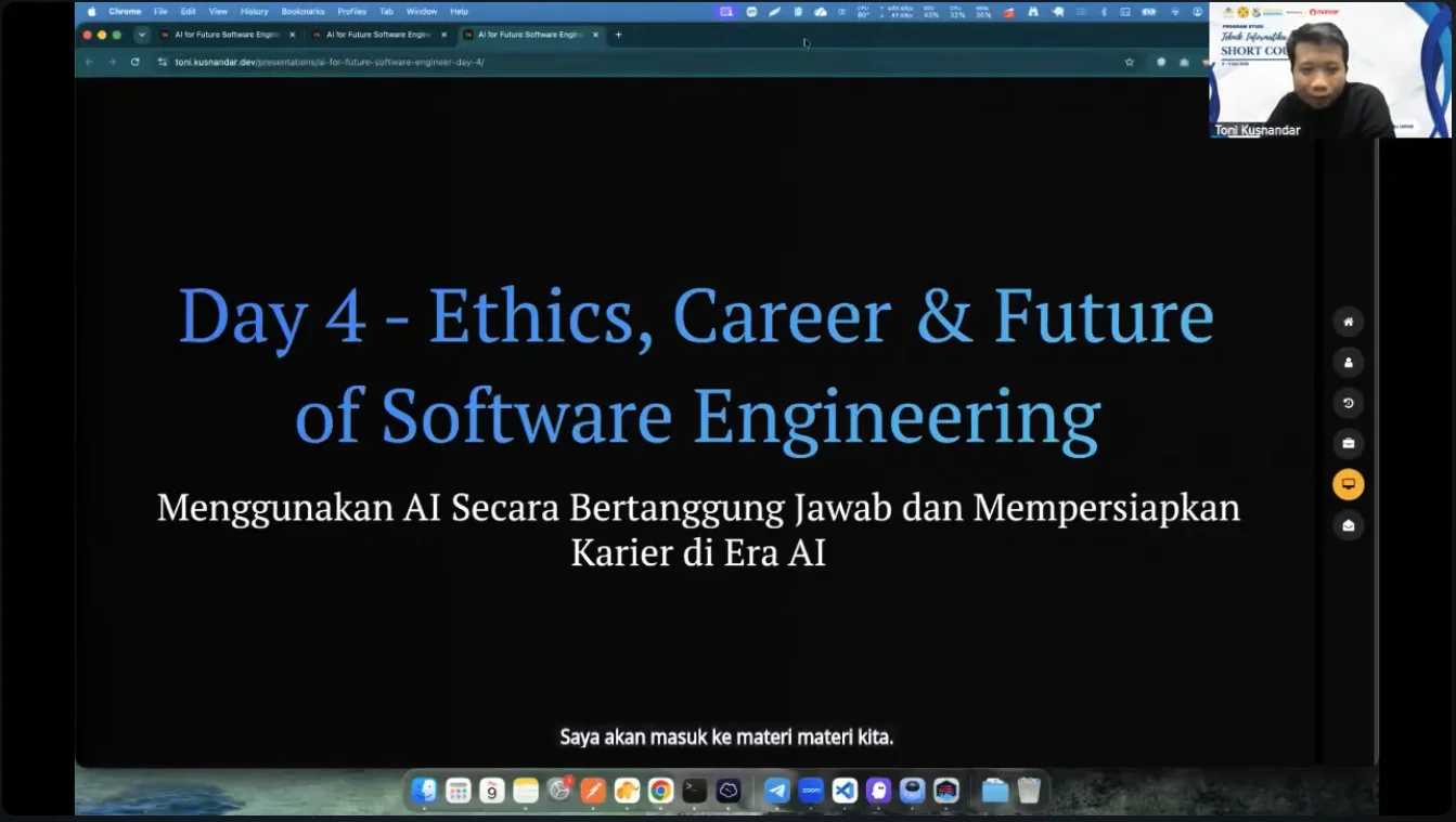 Pengalaman Jadi Mentor Shortcourse AI for Future SE
